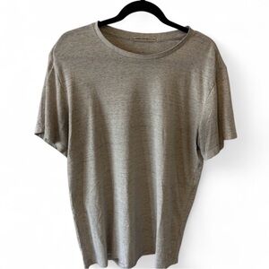 Marine Layer Re-spun T-Shirt M/L Oatmeal Gray Cotton Poly Tee Soft